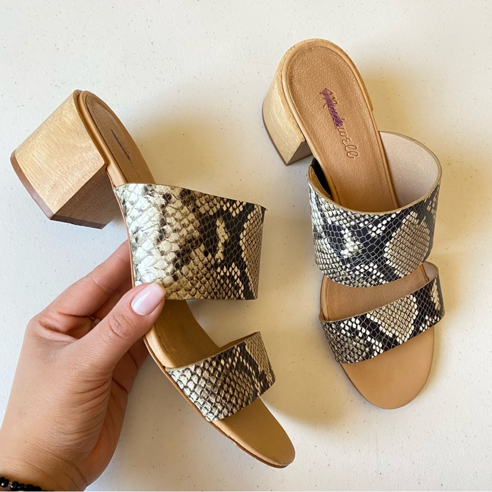 Madewell Snakeskin Pattern Sandals